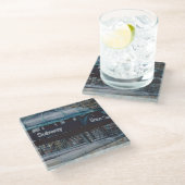 Dessous-de-verre En Verre Blues souterrain (Incliné)