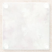 Dessous-de-verre En Verre Blush ou Rose" (Dos)