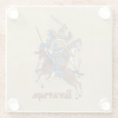 Dessous-de-verre En Verre Bogatyr russe médiéval (Dos)