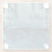 Dessous-de-verre En Verre Bois d'hiver (Dos)