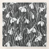 Dessous-de-verre En Verre Boisson de fleur de neige (Devant)