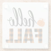 Dessous-de-verre En Verre Bonjour automne (Dos)