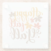 Dessous-de-verre En Verre Bonne Chute à tous (Dos)