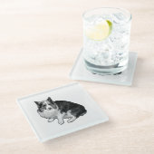 Dessous-de-verre En Verre Bonnet point (Incliné)