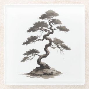 Dessous-de-verre En Verre Bonsai