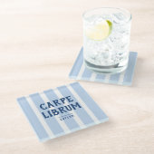 Dessous-de-verre En Verre Book Lover's Funny Saying Modern Striped Custom (Incliné)