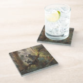 Dessous-de-verre En Verre Botanique curieuses koalas dans l'eucalyptus (Incliné)