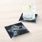 Dessous-de-verre En Verre Boules Disco : Atmosphère Fête (Incliné)