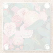 Dessous-de-verre En Verre Bouquet d'eucalyptus (Dos)