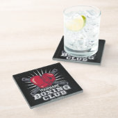 Dessous-de-verre En Verre Boxer champion de course (Incliné)