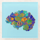Dessous-de-verre En Verre Brain Coaster (Devant)