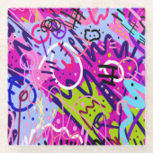 Dessous-de-verre En Verre Break Out Star : Art Abstrait (Devant)