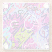 Dessous-de-verre En Verre Break Out Star : Art Abstrait (Dos)