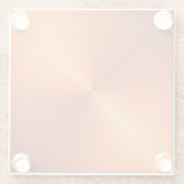 Dessous-de-verre En Verre Brillant rouille orange (Dos)