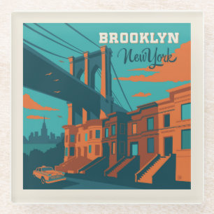 Dessous-de-verre En Verre Brooklyn New York