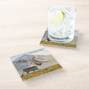 Dessous-de-verre En Verre Brooks Range Caribou