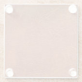 Dessous-de-verre En Verre Brown leather (Dos)