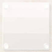 Dessous-de-verre En Verre Brown Ombre strié (Dos)