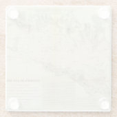 Dessous-de-verre En Verre Bruit de l'île de Fisher (Dos)