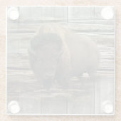 Dessous-de-verre En Verre Buffalo (Dos)