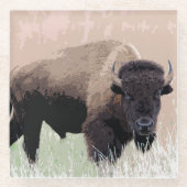 Dessous-de-verre En Verre Buffle / Bison (Devant)