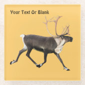 Dessous-de-verre En Verre Bull Caribou (Devant)