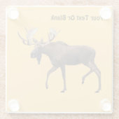 Dessous-de-verre En Verre Bull Moose (Dos)