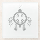 Dessous-de-verre En Verre Bulles de tortues marines (Devant)