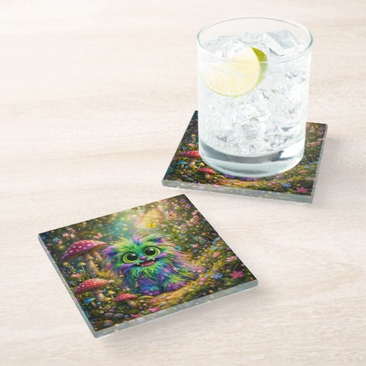Dessous-de-verre En Verre BumbleFluff (Incliné)