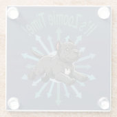 Dessous-de-verre En Verre C’est Zoomie Time Cane Corso (Dos)