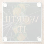 Dessous-de-verre En Verre Ça vaut le coup (Dos)