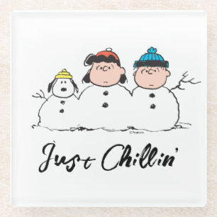 Dessous-de-verre En Verre cacahuètes   3 Personne Snowman