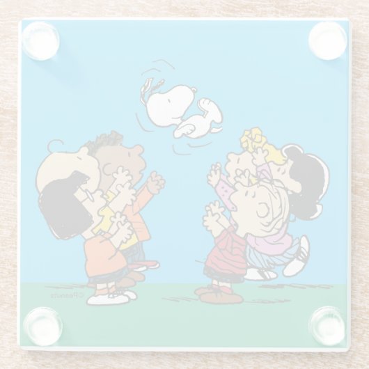 Dessous-de-verre En Verre cacahuètes | Amusement d'amis (Dos)