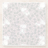 Dessous-de-verre En Verre cacahuètes | Snoopy Flower Vine Motif (Dos)