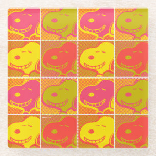 Dessous-de-verre En Verre cacahuètes   Snoopy Pop Art Motif