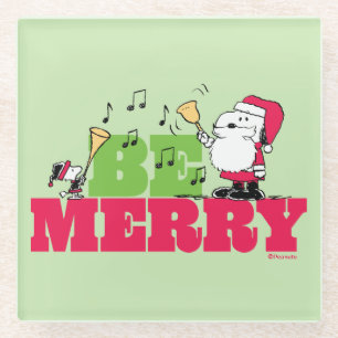 Dessous-de-verre En Verre cacahuètes Sois Joyeux Noël