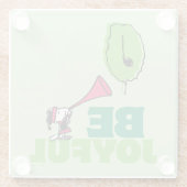 Dessous-de-verre En Verre cacahuètes | Woodstock Soyez Joyeux (Dos)