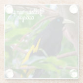 Dessous-de-verre En Verre Cacique à rumeurs jaunes (Dos)