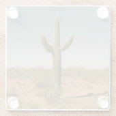 Dessous-de-verre En Verre Cactus solitaire (Dos)