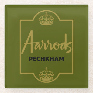 Dessous-de-verre En Verre Cadeau classique britannique de nouveauté