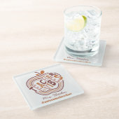 Dessous-de-verre En Verre Cadeau de l'enseignant Apple Boho (Incliné)