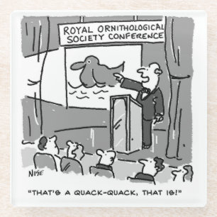 Dessous-de-verre En Verre Cadeau pour un ornithologue amateur ou un observat