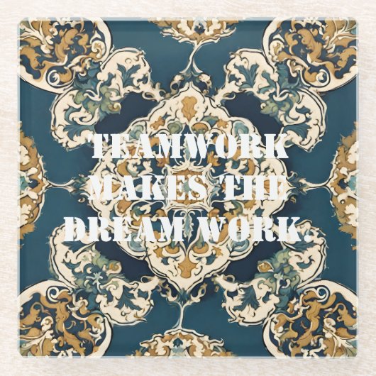 Dessous-de-verre En Verre Cadeaux de Noël en vrac pour les employés Carreaux (Devant)