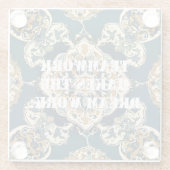 Dessous-de-verre En Verre Cadeaux de Noël en vrac pour les employés Carreaux (Dos)