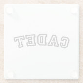 DESSOUS-DE-VERRE EN VERRE CADET (Dos)