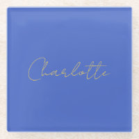 Calligraphie Or Couleur Deep Royal Nom personnalis