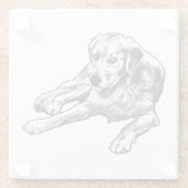 Dessous-de-verre En Verre Calme du tableau : Grain d'or (Dos)