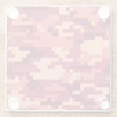 DESSOUS-DE-VERRE EN VERRE CAMO NUMÉRIQUE DÉSERT MARTIAN / CAMOUFLAGE (Dos)