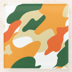 Dessous-de-verre En Verre camouflage