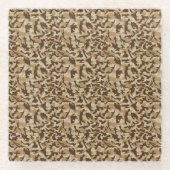 Dessous-de-verre En Verre Camouflage du désert (Devant)